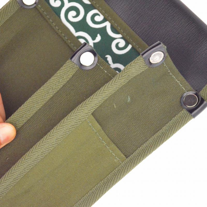 金井産業　マルキン印 内側ポケット付 帆布／緑和柄 YK-25 国防 |  | 04