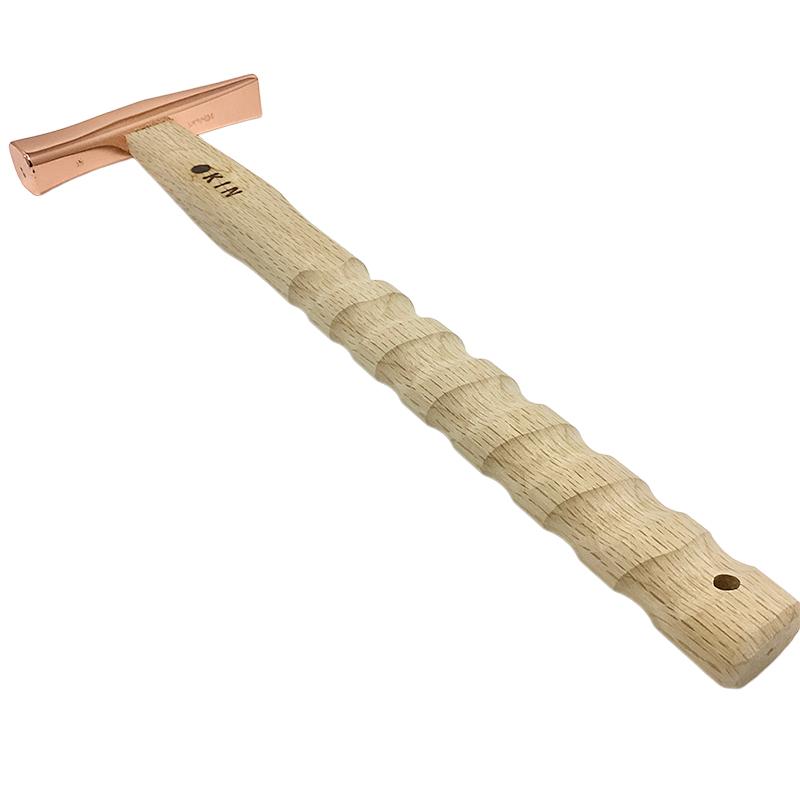 マルキン印 板金ハンマー ステン武力屋 21 ラセン 350mm ブロンズ　 木柄 板金作業 修理工具 日本製 | マルキン印 | 01