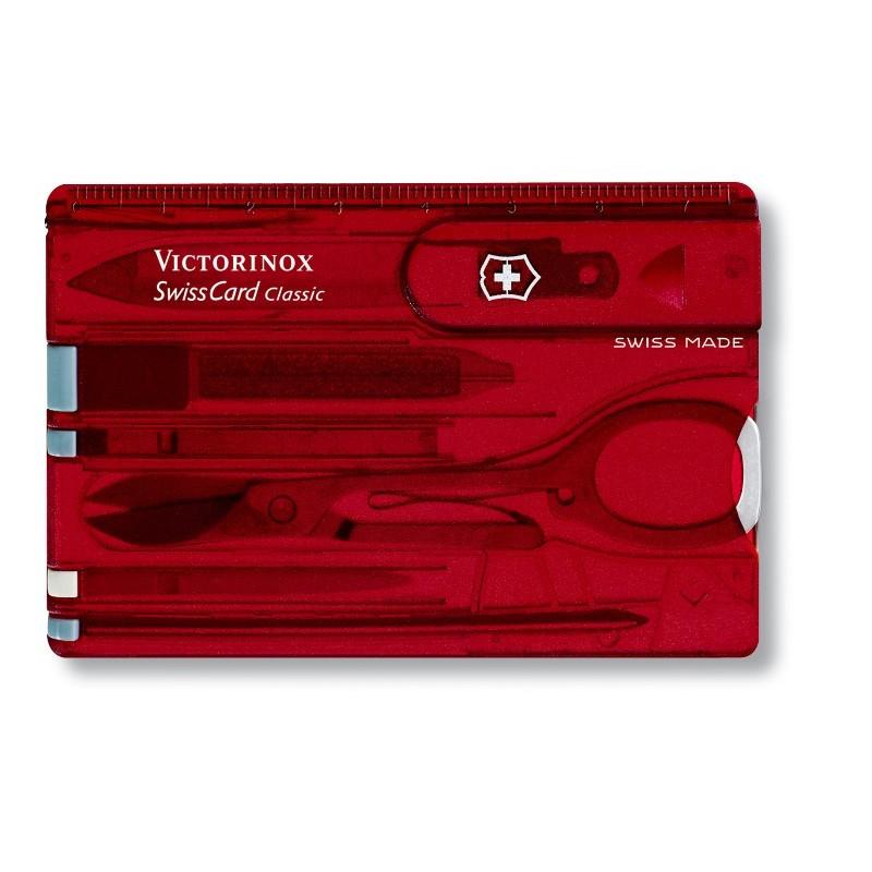 VICTORINOX(ビクトリノックス）スイスカード スケルトンレッド 0.7100.T 日本正規品　送料無料｜marukinknife