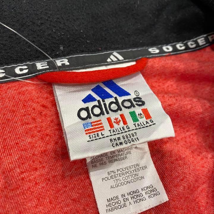古着 90s アディダス adidas ワンポイント 刺繍 トラックジャケット