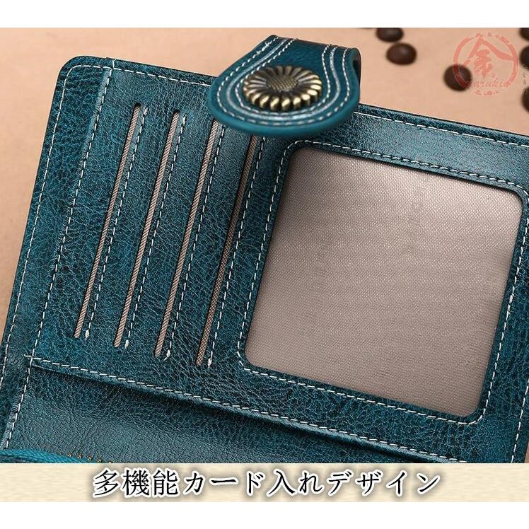 財布 レディース 二つ折り財布 本革 牛革 L字ファスナー 小銭入れ さいふ サイフ カード入れ 多い かわいい 可愛い おしゃれ コンパクト レザー 5l2qb02 丸金商店 通販 Yahoo ショッピング