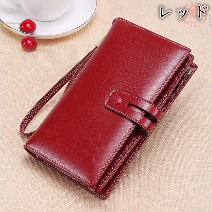 財布 レディース 長財布 本革 牛革 ファスナー ポケット 財布 レザー