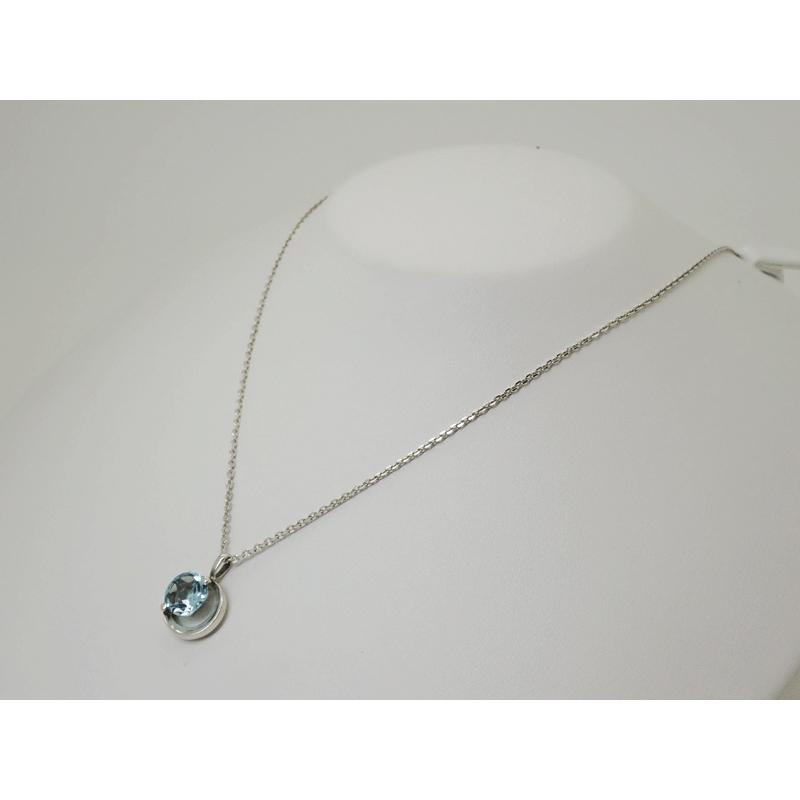 スタージュエリー ブルートパーズ ペンダント ネックレス シルバー925