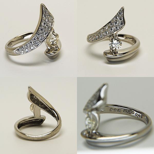 華宝流 小笠原太華デザイン Pt900 ダイヤリング 0.49ct : マルコウ