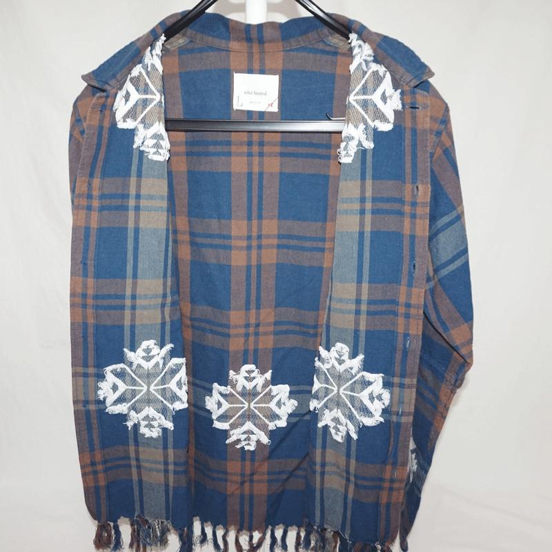 WHIZ. LIMITED ウィズ リミテッド 長袖 刺繍 チェック シャツ Sz.L