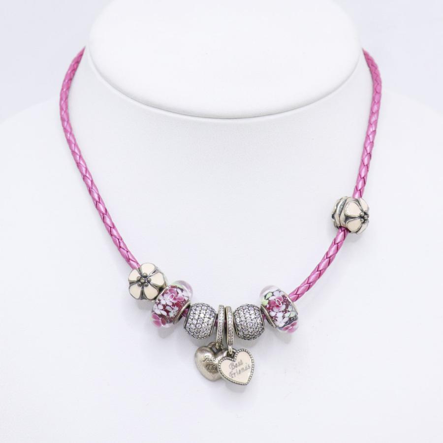 PANDORA（パンドラ） 2点セット チャーム ネックレス ブレスレット
