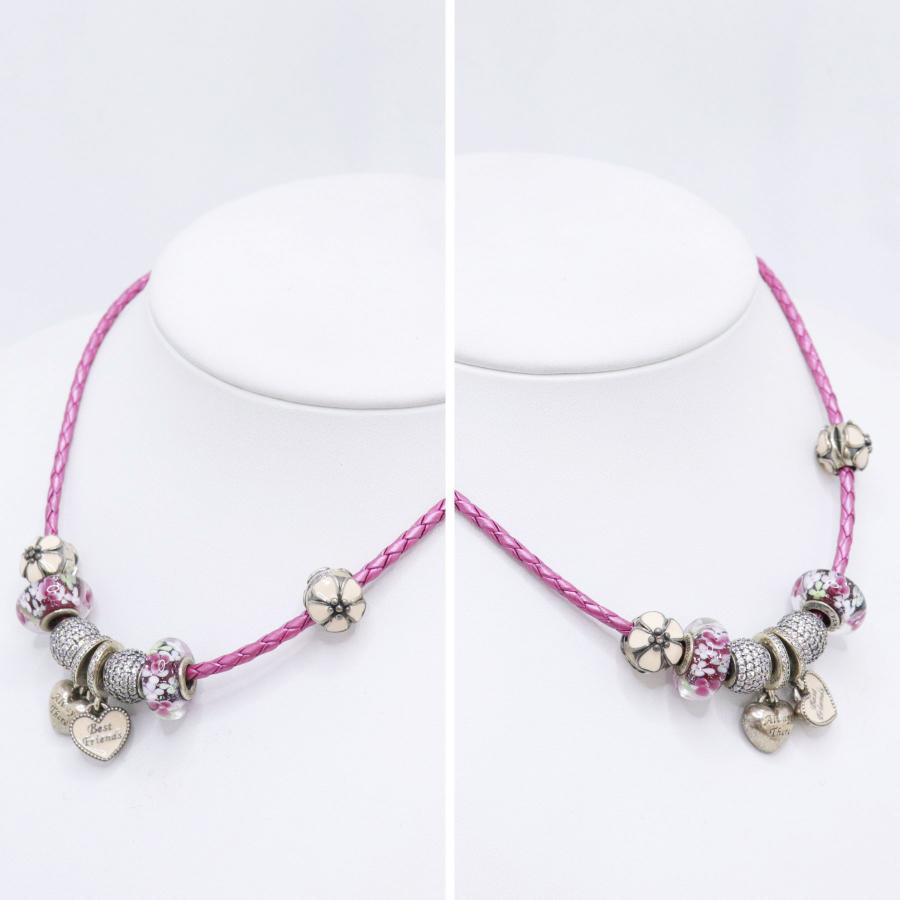 PANDORA（パンドラ） 2点セット チャーム ネックレス ブレスレット