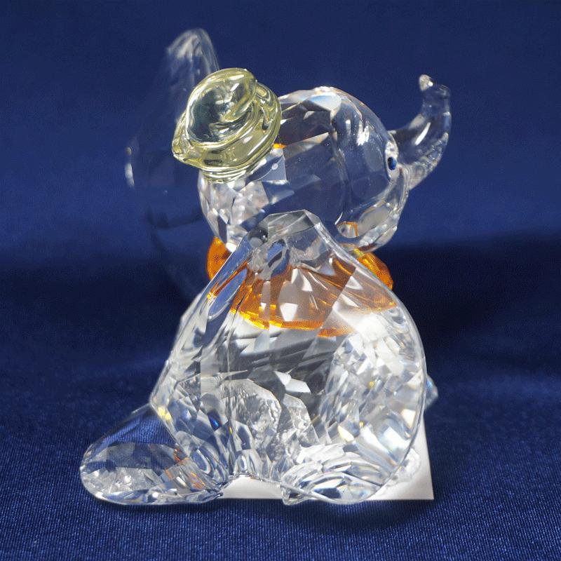 送込美品！ダンボ70周年記念2011年度限定スワロフスキークリスタル人形 SWAROVSKI スワロフスキー 置物 ディズニー ダンボ 2011リミテッド