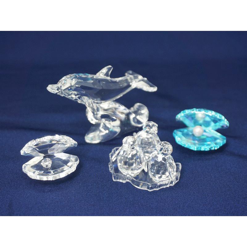 スワロフスキー 4個セット イルカの赤ちゃん ベビーペンギン 3羽セット 95 パール貝 貝 送料無料 R2ka2338 5 マルコウヤフーショッピング店 通販 Yahoo ショッピング
