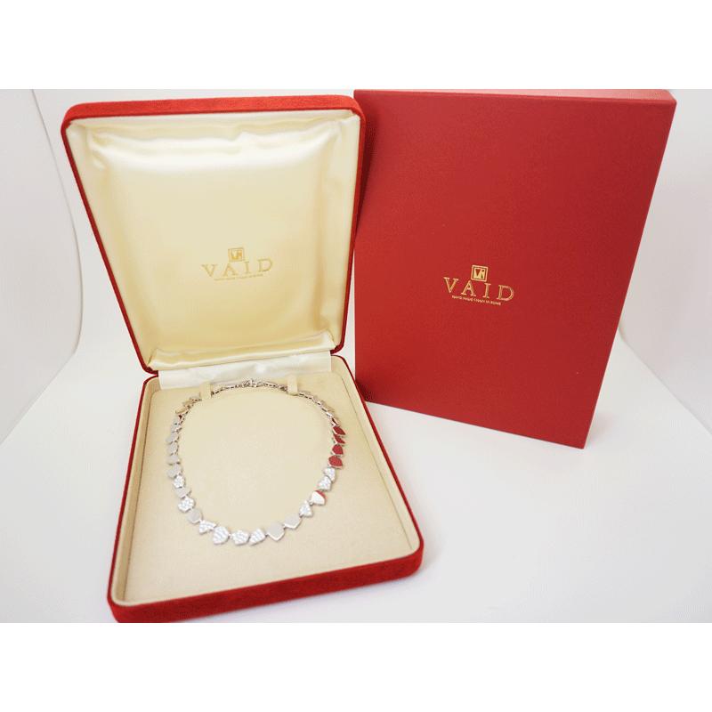 VAID ヴェイド ROMA 750 K18 ホワイトゴールド パヴェダイヤモンド ネックレス D2.50ct 上質ダイヤ 美品 VD ...