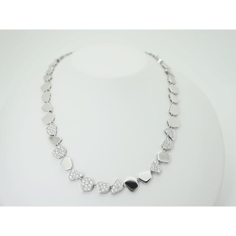 VAID ヴェイド ROMA 750 K18 ホワイトゴールド パヴェダイヤモンド ネックレス D2.50ct 上質ダイヤ 美品 VD ...