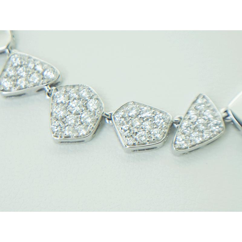 VAID ヴェイド ROMA 750 K18 ホワイトゴールド パヴェダイヤモンド ネックレス D2.50ct 上質ダイヤ 美品 VD ...
