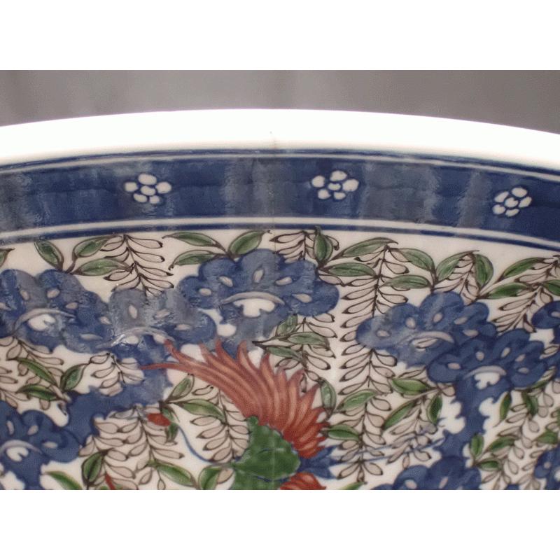 葉山有樹 作　花瓶　伝統工芸 葉山壺　松藤鶴　極上の彩で魅せる傑作品　※訳有 一部傷有のためお買い得　送料無料！！_6