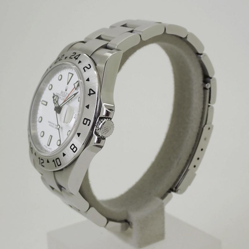 ROLEX ロレックス 16570 エクスプローラー2 ルーレット メンズ時計 SS 白文字盤  M番 2007〜2008年製 美品｜marukou78｜03