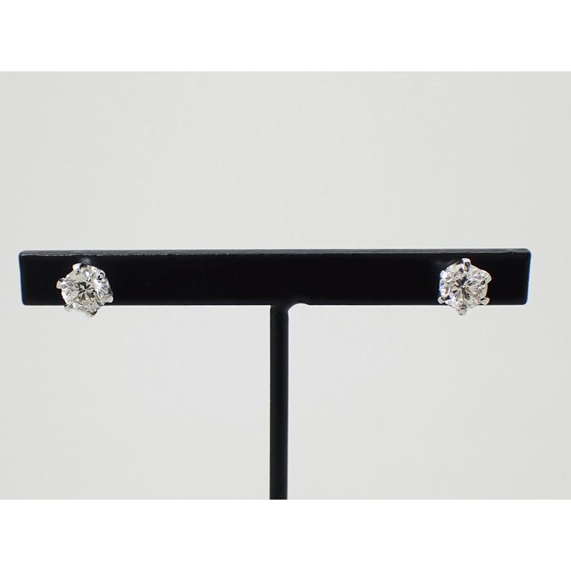 PT900 上質 天然 ダイヤモンド ピアス 0.54ct 美品 高品質 高グレード 