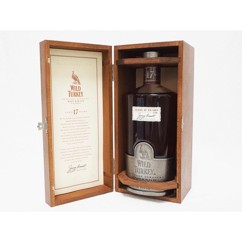20歳以上!!【未開栓】バーボン ウイスキー ワイルドターキー 17年 木箱付 WILD TURKEY　BOURBON WHISKEY 750ml 2001年限定(69900円)