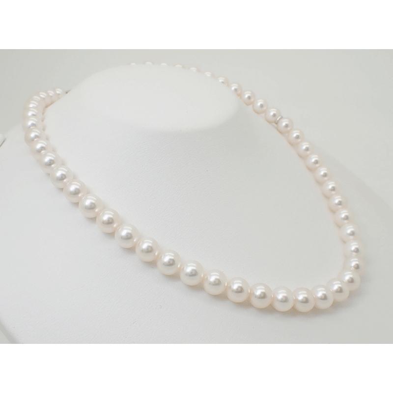 新品同様 ミキモト Etrenne エトレンヌ K18wg Mチャーム付 パールネックレス イヤリングセット イヤリング８ｍｍ ネック7 5 8mm R3si51 マルコウヤフーショッピング店 通販 Yahoo ショッピング