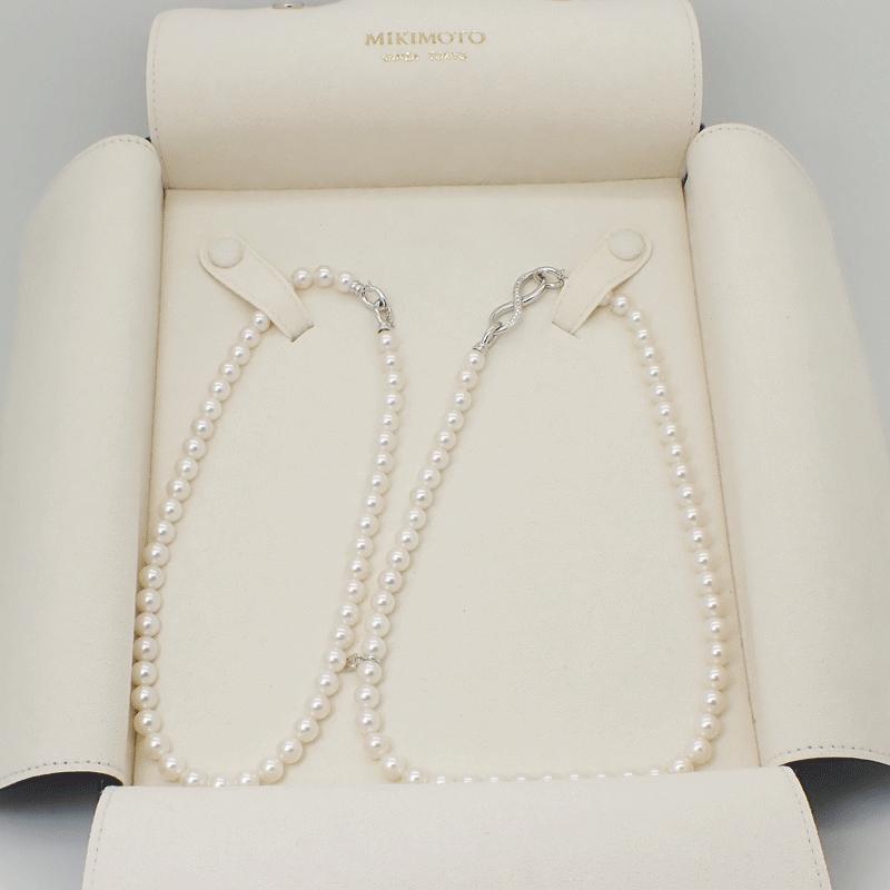 MIKIMOTO ミキモト K18WG ダイヤモンド0.08ct インフィニティオペラ  