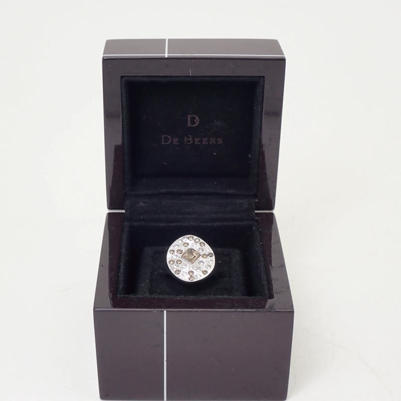 DE BEERS デビアス タリスマンシグネットリング ダイヤモンド 指輪