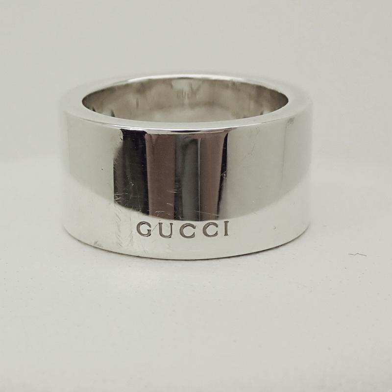 美品♪【グッチ】リング Gモチーフ 指輪 #9 日本サイズ9号弱 シルバー