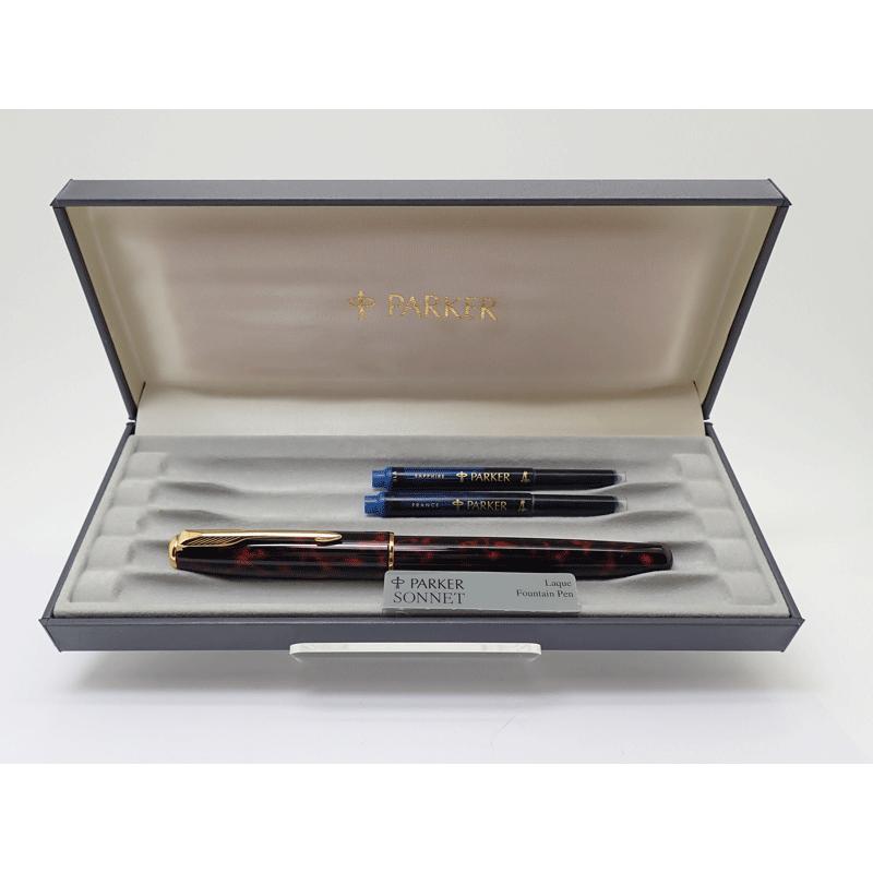 #日用品　文房具　美品　極希少 未使用品 パーカー　ソネット　万年筆　PARK Amazon | PARKER パーカー 万年筆 XF 極細字 ソネット ラック