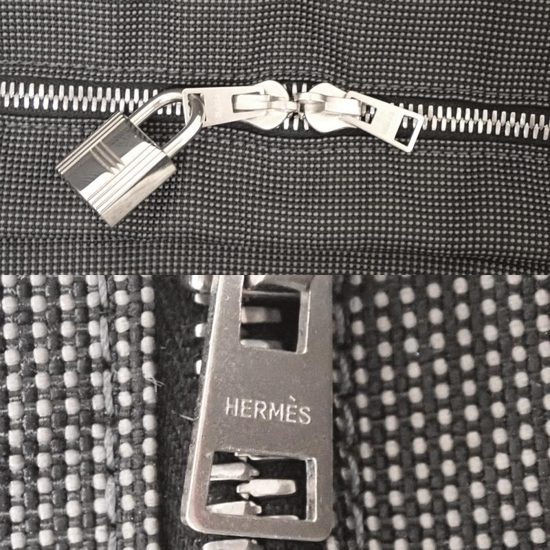 HERMES エルメス エールライン トートバッグ MMサイズ グレー 中古 美