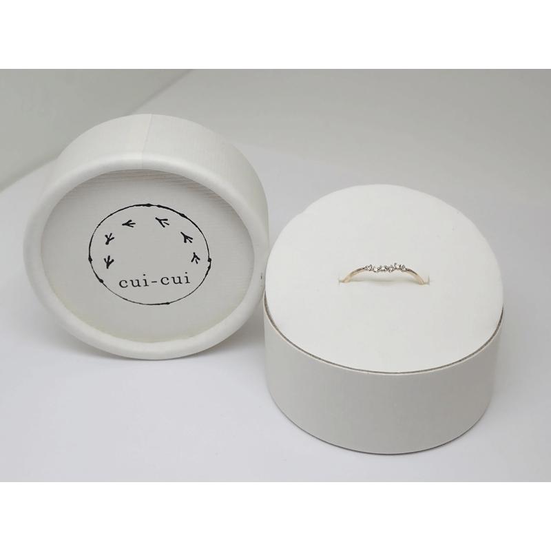 cui-cui［キュイキュイ］K10YG クラスターダイヤモンド #13号 D0.04ct 