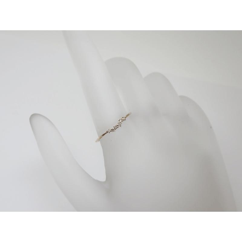 cui-cui［キュイキュイ］K10YG クラスターダイヤモンド #13号 D0.04ct 