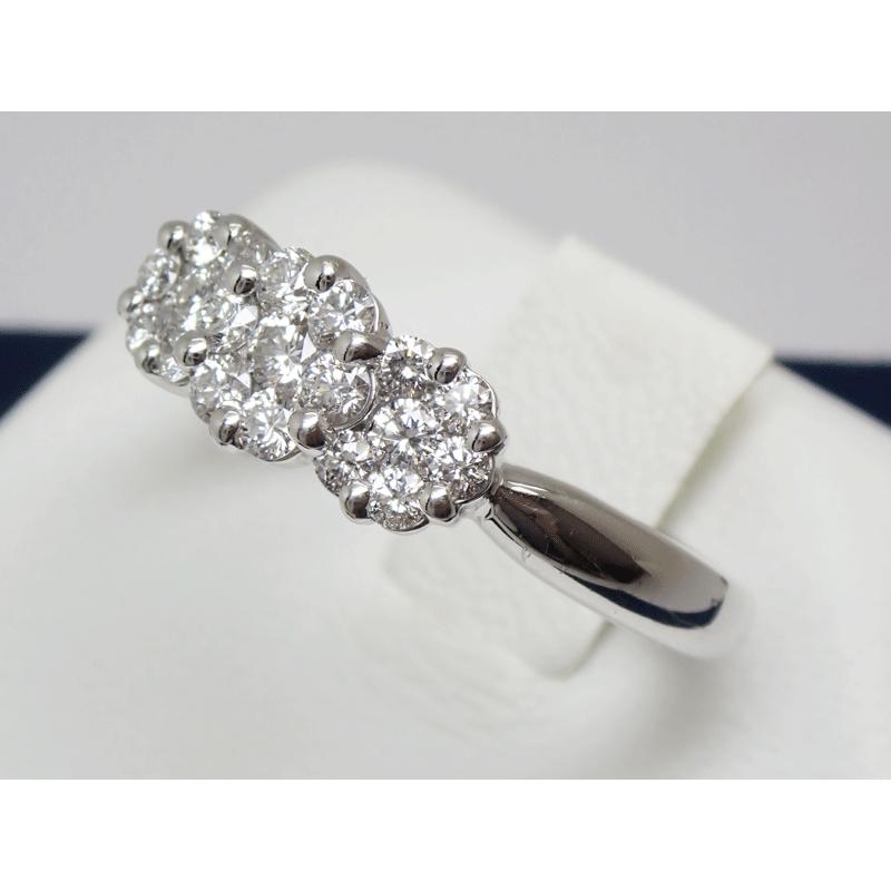 PT900 ダイヤモンド リング 0.50ct 上質天然ダイヤ ハート 