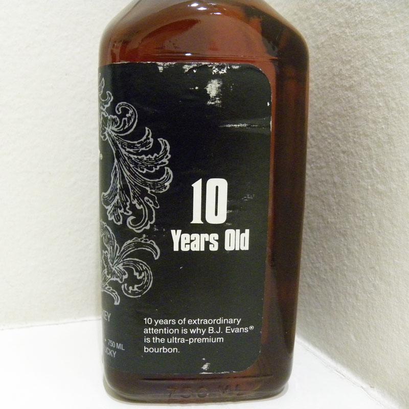 未開栓 洋酒 B.J.エヴァンス 10年　オールドウィスキー 未開栓】B.J.EVANS エヴァンス 10年 750ml 43％ 箱付き SOUR MASH