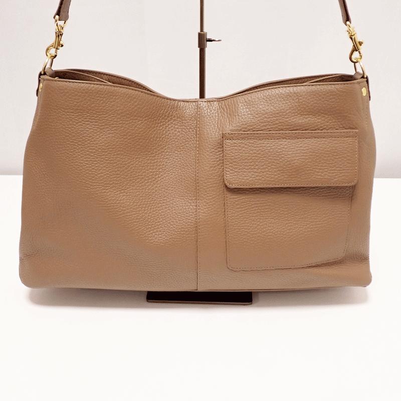 アタオ ATAO elvy エルヴィ 2WAY レザー ショルダーバッグブラウン