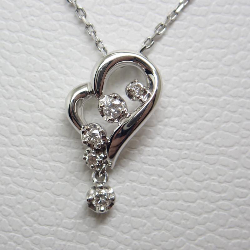 送料無料】ヴァンドーム青山 ホワイトハート ネックレス