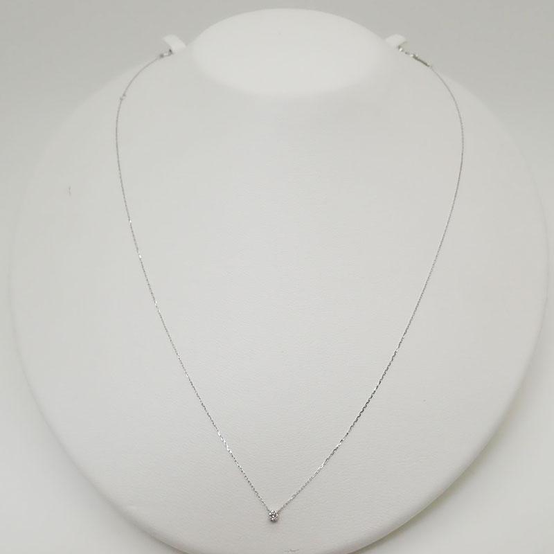 4℃（ヨンドシー） 【美品】4℃ K10WG ホワイトゴールド ダイヤモンド付