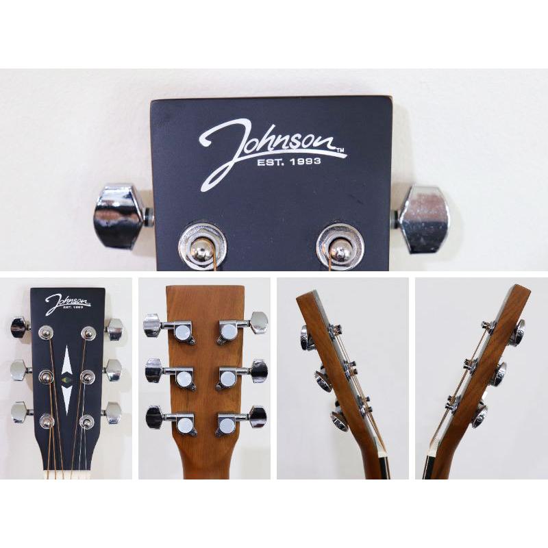 中古美品 Johnson ジョンソン アコースティックギター アコギ Guiter シリアルXK-28-NA 6弦 楽器 ソフトケース付 送料無料！_6