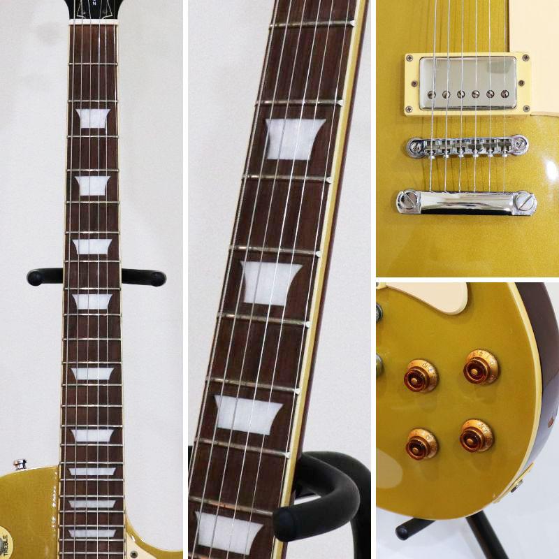 中古 Epiphone エピフォン Les Paul standard レスポール スタンダード GOLD TOP エレキギター I98081040 6弦 ソフトケース付 送料無料の画像