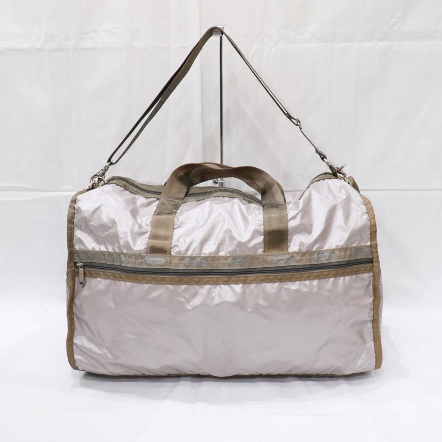 【レスポートサック】モノグラム 2way ボストンバッグ 大容量 グレージュ×茶 LeSportsac（レスポートサック） 2way ボストンバッグ ショルダー