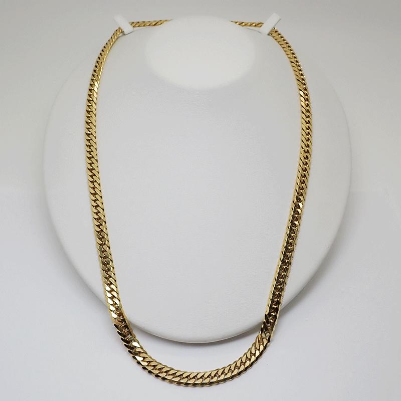 18K ネックレス　中古　重さ６g K18 喜平ネックレス 6面ダブル 60cm 100g (実重量100.4g） K18YG