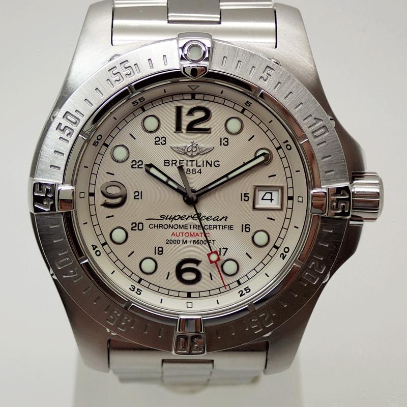 ブライトリング スーパーオーシャン スティールフィッシュ A17390 自動巻き ステンレススティール メンズ BREITLING 【中古】 【時計】 BREITLING】ブライトリング スーパーオーシャン スティールフィッシュ