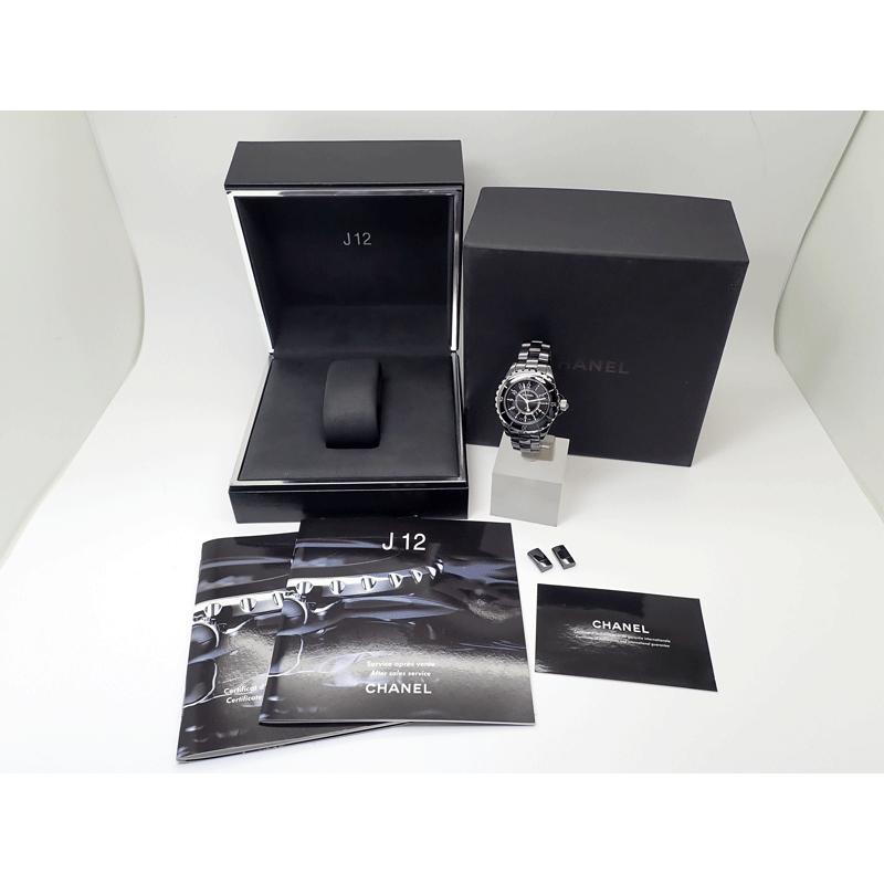 シャネル CHANEL J12 33mm H0682 ブラック セラミック SS 腕時計 シャネル CHANEL J12 33mm H0682 ブラック セラミック SS 腕時計