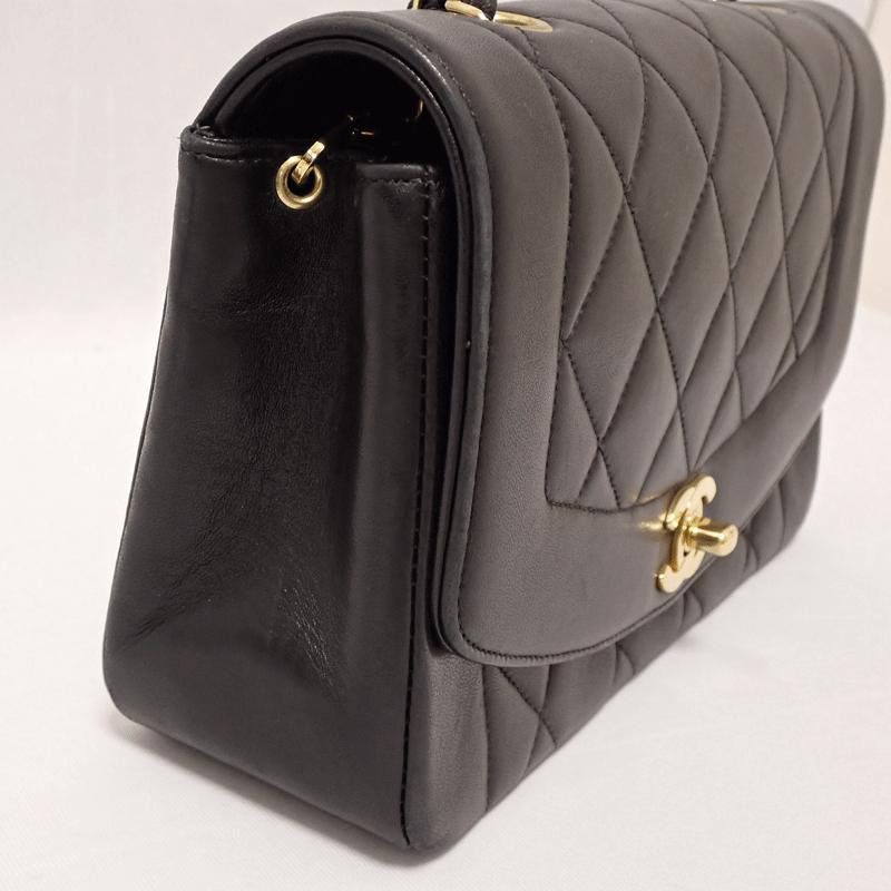 CHANEL シャネル ラムスキン マトラッセ ダイアナ シングル チェーン