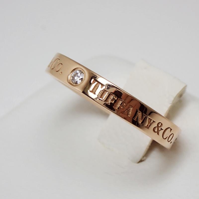な*な様 Tiffany & Co. フラットバンドリング 9号 TIFFANY&Co.】ティファニー フラットバンド リング・指輪 9号