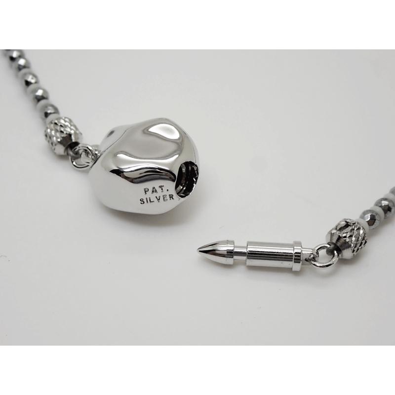SILVER 黒蝶真珠 バロックパール ネックレス ブラック グレー SV