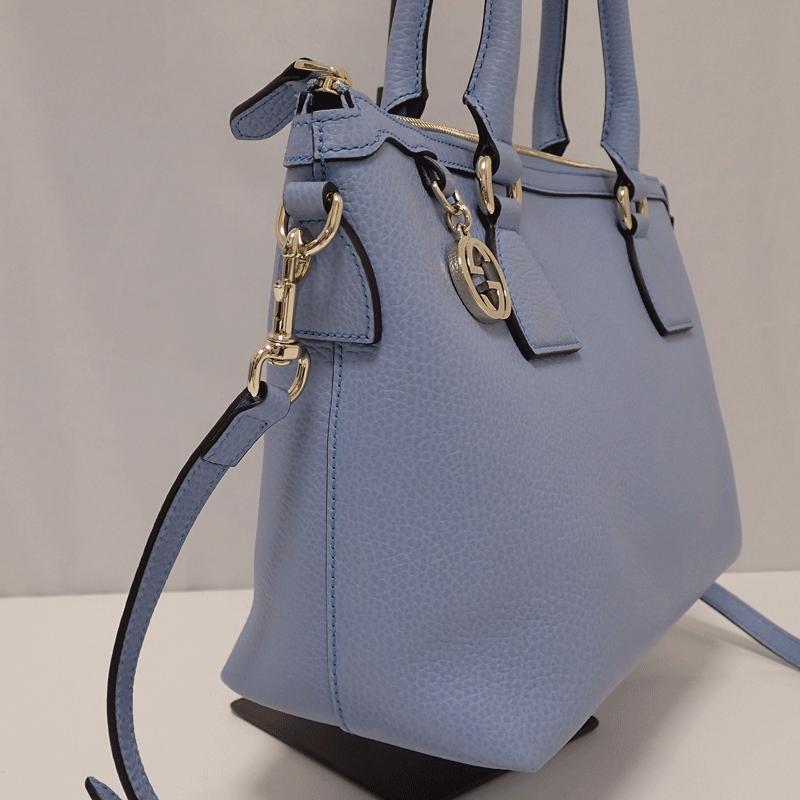 GUCCI】グッチ 2WAYハンド/アウトレット 449656 ブルー 水色 ほとんど 