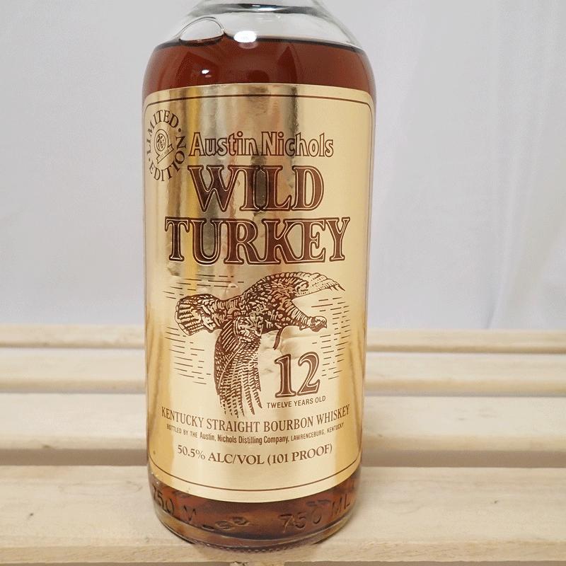 未開栓】WILD TURKEY ワイルドターキー 12年 750ml 101PROOF ゴールド