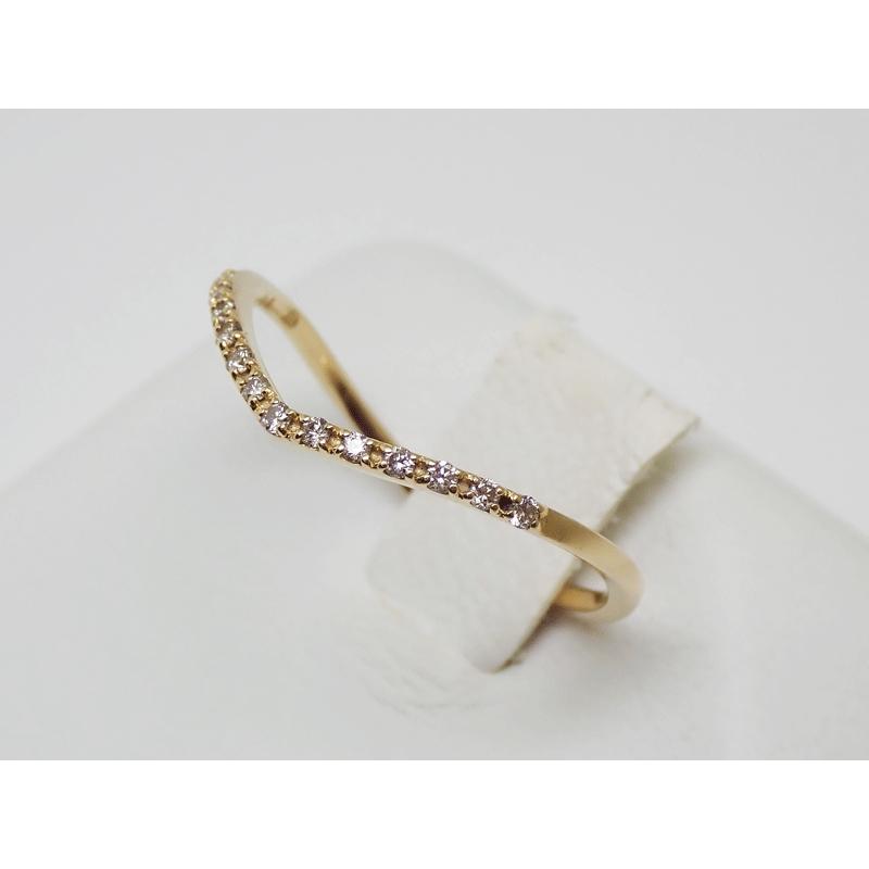 agete アガット ダイヤモンド リング K18YG Ref.10164111095 D0.06ct