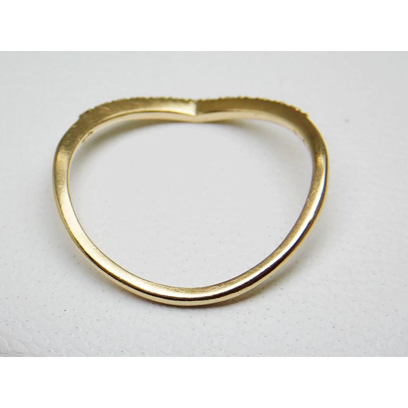 agete ゴールドリング 11号 ケース販売証明書付き agete - 美品 agete 指輪 リング 11号 販売証明書、ブランド小袋付きの