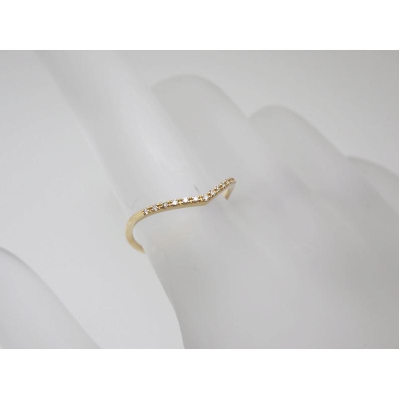 agete アガット ダイヤモンド リング K18YG Ref.10164111095 D0.06ct