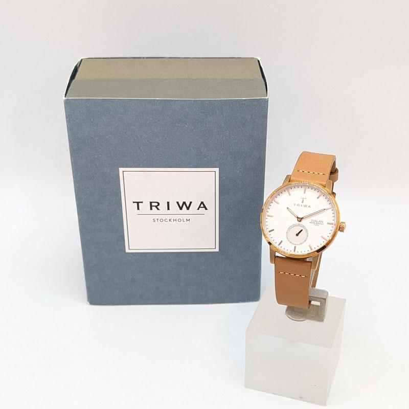 美品】TRIWA STOCKHOLM SVALAN ゴールド 白文字盤 【公式通販】