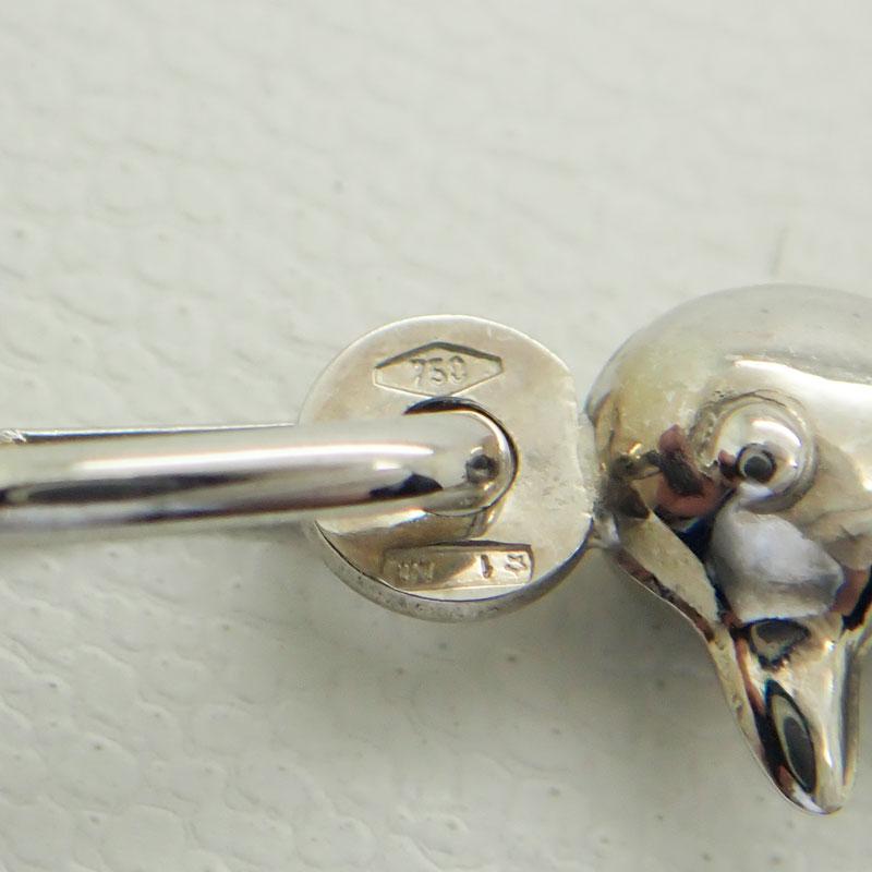 UNOAERRE（ウノアエレ） WG Ag 750刻印 ペンギンデザイン ペンダント