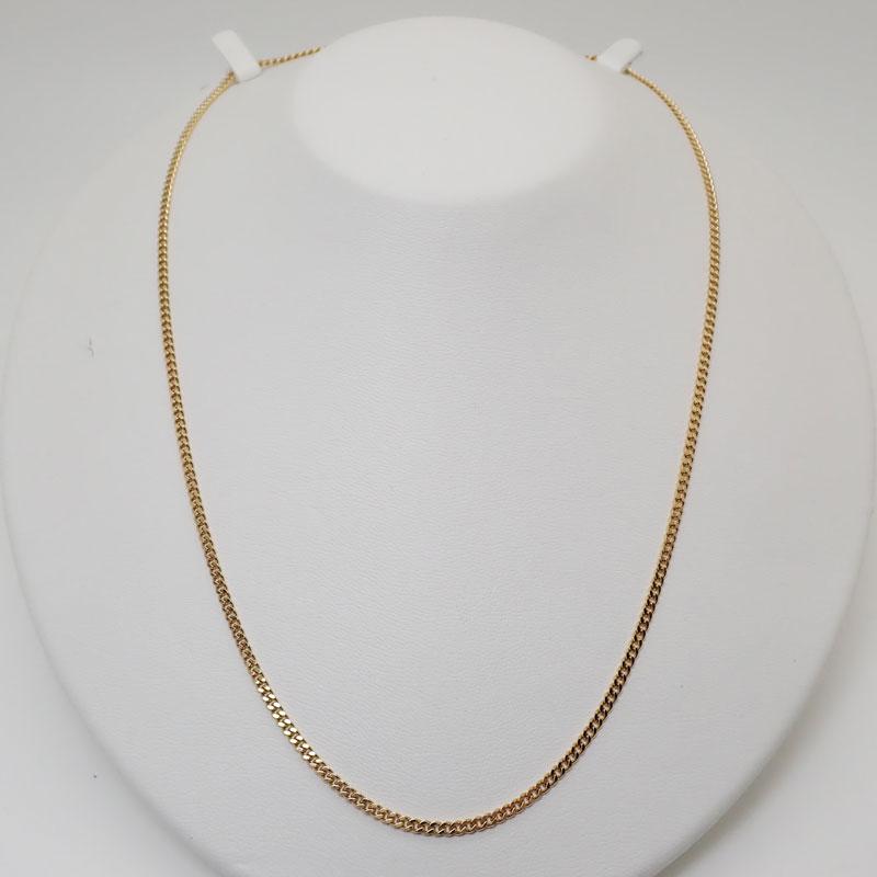 美品】K18 喜平ネックレス シングル 2面 ネック約50cm ネック幅約2mm 